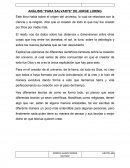 ANÁLISIS "PARA SALVARTE" DE JORGE LORING