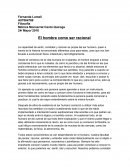 El hombre como ser racional.