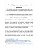 La Ley General de Víctimas en México, un esfuerzo legislativo para atender la necesidad de justicia que demanda nuestro país