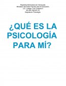 Psicología. ¿QUÉ ES LA PSICOLOGÍA