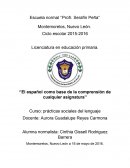 El español como base de la comprensión de cualquier asignatura