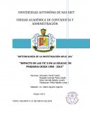 Impacto de las tics en educacion primaria.