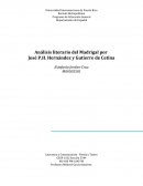 Analisis literario del madrigal