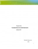 Proyecto final fundamentos de administracion