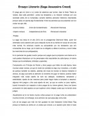 Ensayo Literario (Saga Assassins Creed)
