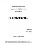 LA INTEGRACION - APUNTES VARIOS.