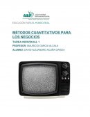 MÉTODOS CUANTITATIVOS PARA LOS NEGOCIOS