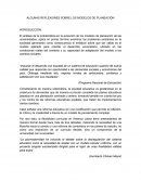 Algunas reflexiones sobre los modelos de planeación