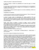 TEORIA DE JUEGOS Y ANÁLISIS ESTRATÉGICO