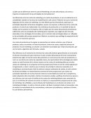 Diferencias entre el costo de Marketing y el costo del producto
