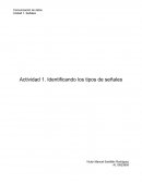 Actividad. Identificando los tipos de señales