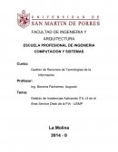 Gestión de Incidencias Aplicando ITIL v3 en el Área Service Desk de la FIA - USMP