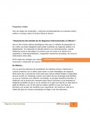 “Importancia del estudio de los Negocios Internacionales en México”.