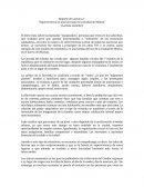 Reporte de Lectura 2: “Supervivencia en una barriada en la Ciudad de México”
