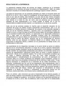 RESULTADOS DE LA EXPERIENCIA