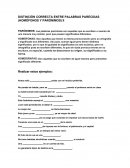 Homófonas y paranónimos