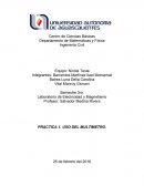 Uso multímetro en sus modalidades de óhmetro, voltímetro y amperímetro.