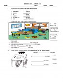 English test the city 4° grade.