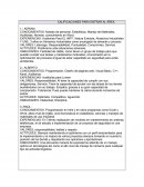 CALIFICACIONES PARA ENTRAR AL ÁREA.