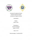 Licenciatura en Ingeniería Industrial Administración