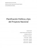 Planificación Política y ejes del Proyecto Nacional.