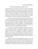 Apuntes sobre la génesis de la política social.