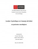 El manejo del dolor en pacientes oncologicos