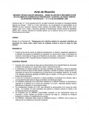 Acta de reunión técnica macro regional
