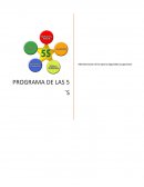 PROGRAMA DE LAS 5 ´S Administracion de la salud y seguridad ocupacional.