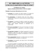 EL VIRUS DE LA ACTITUD.