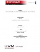 La gestión pública en el marco ético