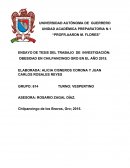 OBESIDAD EN CHILPANCINGO GRO EN EL AÑO 2015.