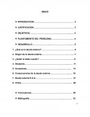 DEUDA EXTERNA de los países en desarrollo
