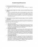 Formulario de perfil de proyecto