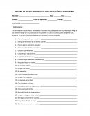 PRUEBA DE FRASES INCOMPLETAS CON APLICACIÓN A LA INDUSTRIA.