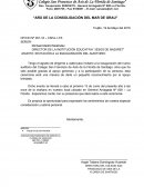 OFICIOS SIMPLES- “AÑO DE LA CONSOLIDACIÓN DEL MAR DE GRAU”