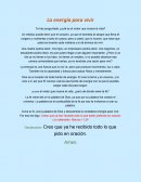 La energía para vivir