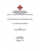 La alfabetizacion académica por Washington Mendoza