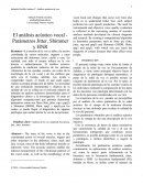 El análisis acústico vocal - Parámetros Jitter, Shimmer y HNR