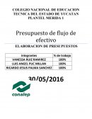 Presupuesto de flujo de efectivo ELABORACION DE PRESUPUESTOS