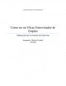 Como ser un Eficaz Entrevistador de Empleo Elaboración de Un Formato de Entrevista