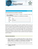 Recomendaciones para presentar la Actividad.