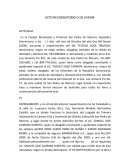 Acto recordatorio o de avenir