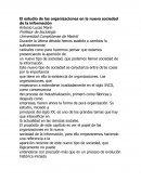 Sociologia de las organizaciones.