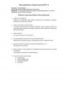 Taller preparatorio para parcial de humanidades