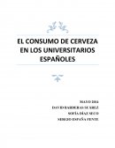 Consumo de cerveza en los universitarios españoles