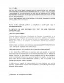 EL IMPACTO DE LOS SISTEMAS TIPO "ERP" EN LOS PROCESOS EMPRESARIALES