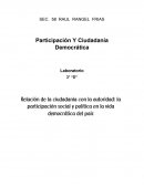 Participación Y Ciudadanía Democrática