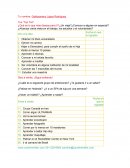 Ambiciones personales y sueños organizados en una lista de logros deseados