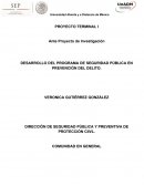 Prevención del delito.